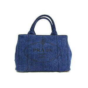Prada Canapa Denim Tote Bag Avio Blue
